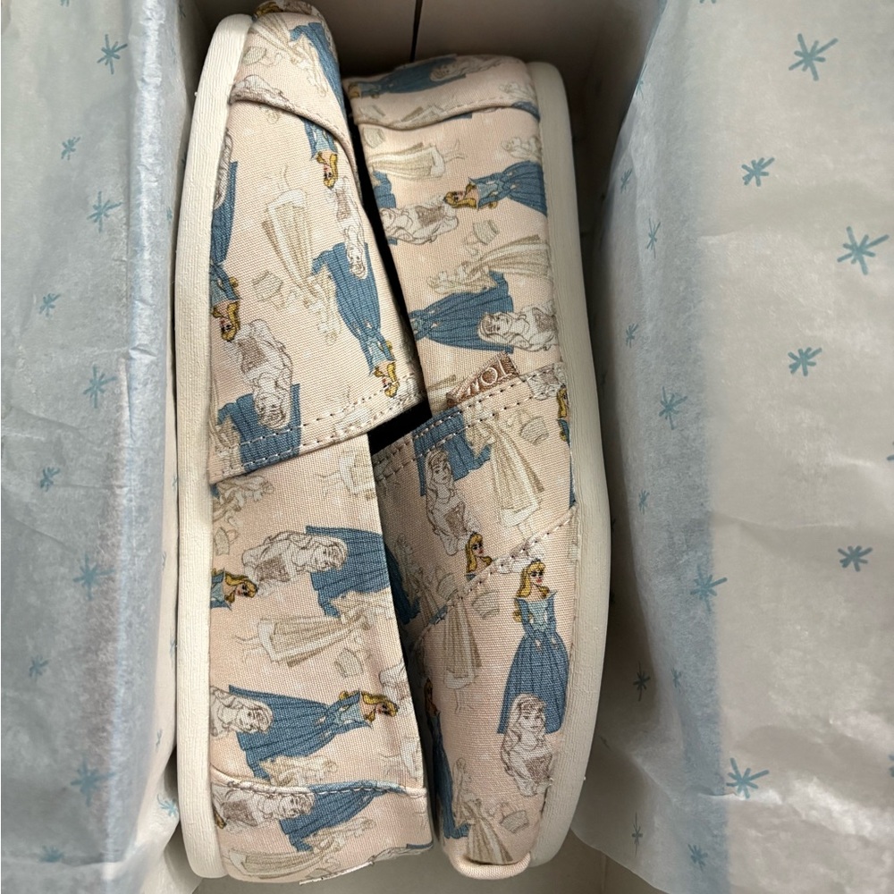 Toms Disney Print Slip-On Shoes